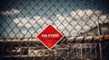 site red closed sign Royalty Free Stock Photo