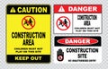 Site safety sign or construction safety Royalty Free Stock Photo