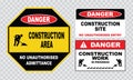 Site safety sign or construction safety Royalty Free Stock Photo