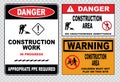 Site safety sign or construction safety