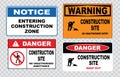 Site safety sign or construction safety Royalty Free Stock Photo