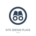 site seeing place icon in trendy design style. site seeing place icon isolated on white background. site seeing place vector icon