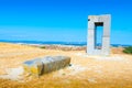 The `Site Transitoire` place of passage sculpture near Siena, Italy