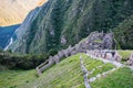 The site of Winaywayna along the Inca trail. Royalty Free Stock Photo