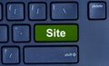 Site word on computer keyboard button