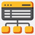 Sitemap Icon. Digital marketing concept. Flat icon