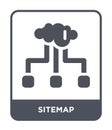 sitemap icon in trendy design style. sitemap icon isolated on white background. sitemap vector icon simple and modern flat symbol