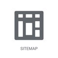 Sitemap icon. Trendy Sitemap logo concept on white background fr Royalty Free Stock Photo