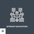 Sitemap Navigation Line Icon