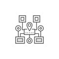 Sitemap Navigation Line Icon