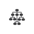 Sitemap vector icon