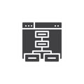 Sitemap vector icon