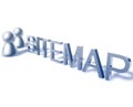 Sitemap word graphic Royalty Free Stock Photo