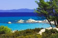 Sithonia - Orange beach Royalty Free Stock Photo