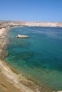 Sitia Bay view vertical Royalty Free Stock Photo