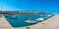 Sitia, Greece, August 18, 2022: Marina in Greek port Sitia at Cr Royalty Free Stock Photo