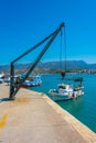 Sitia, Greece, August 18, 2022: Marina in Greek port Sitia at Cr Royalty Free Stock Photo