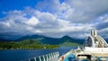 Sitka Alaska Cruise ship View Royalty Free Stock Photo