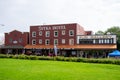 View of Sitka`s historic main street Royalty Free Stock Photo