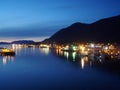 Sitka Harbor at Dusk Royalty Free Stock Photo