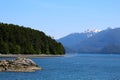 Alaska, coastal landscape in Sitka Sound, United States Royalty Free Stock Photo