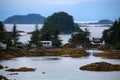 Small vegetated island in Sitka Sound, Alaska, United States Royalty Free Stock Photo