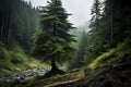 Sitka spruce (Picea sitchensis) - North America (Generative AI)