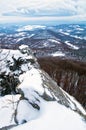 Sitno mountain durig winter