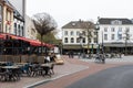 Sittard, Limburg, The Netherlands - The old market square and local tourists