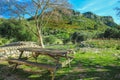 Sitting area at Parc natural de la peninsula de Llevant on the island of Mallorca, Spain