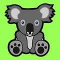 Sitting Baby Cartoon Koala