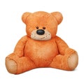 Sitting brown teddy bear plush toy