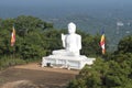 Sitting Buddha sculpture Mango Plateau. Mihintale, Sri Lanka Royalty Free Stock Photo