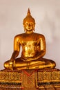 Sitting Buddha statue close up, Thailand Royalty Free Stock Photo