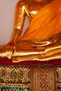 Sitting Buddha statue details, Thailand Royalty Free Stock Photo