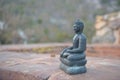 Sitting Buddha statue  at outdoor in Thailand Royalty Free Stock Photo