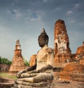 Sitting Buddha at Wat Mahathat,Thailand