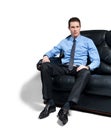 Sitting businessman