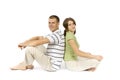 Sitting couple Royalty Free Stock Photo