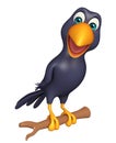 sitting Crow cartoon character