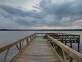 Sitting on the dock of the bay Royalty Free Stock Photo