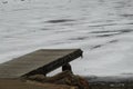 Sitting at the dock of the bay,  pond ADVENTURE AWAITS Royalty Free Stock Photo