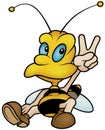 Sitting Honeybee