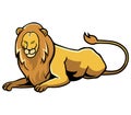 Sitting lion