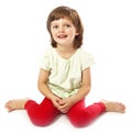 Sitting little girl