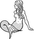 Sitting Mermaid