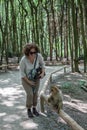 Sitting monkey at Affenberg (Monkey Hill) in Salem, Germany Royalty Free Stock Photo