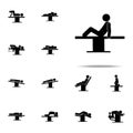 sitting, patient, surgery icon. surgical icons universal set for web and mobile Royalty Free Stock Photo