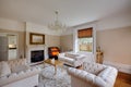 Sitting room in modernised former rectory Royalty Free Stock Photo