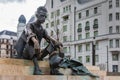 Sitting Statue of poet Attila Jozsef, Budapest